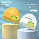 Шапочка WATERTIME для плавания детская силиконовая с защитой ушей, желтая с лягушонком - изображение 5