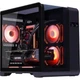 Корпус Wanjia Wenzhen MINI MATX черный с изогнутым стеклом и ЖК-дисплеем, поддержка СЖО 240 мм - изображение 2