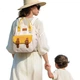 Сумка для мами KIDSAPRO Mommy Bag, легка, портативна, для коляски, через плече, для малюків та немовлят, карамельно-коричнева - зображення 1