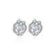 Серьги-гвоздики MANHE из серебра 999 женские - изображение 6
