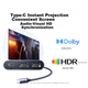 Док-станція UGREEN Type-C для AR-окулярів, конвертер 4K 240 Гц, з портом C для виведення зображення, Thunderbolt-концентратор для Huawei, Apple Mac, ноутбуків та складаних смартфонів - зображення 7