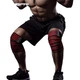 Бинт эластичный GINGPAI SPORT на колено для приседаний и тяжелой атлетики, 2.5 м, красно-белый - изображение 2