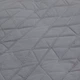 Покривало стьобане 200x230 см бавовняне сіре - зображення 3