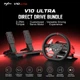 Кермо і педалі PXN V10 Ultra Bundle for PS4/XBOX/Xbox Series X|S/PC,17кн., подв. педалі, кермо 270мм (PXN-V10 Ultra EU) - зображення 4