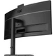 TFT 34" AOC , WQHD, VA, 120Гц, вигн., 2xHDMI, DP, USB-C, RJ-45, USB-hub,cam,HAS, кол.,чорний (CU34E4CW) - зображення 5
