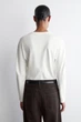 Лонгслів жіночий COS rounded jersey top 1293743002 М Молочний - изображение 4