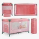 Детская манеж-кровать Toti, вход на молнии, прямоугольный, 126x65x75 см Pink (i7-152649) - изображение 3