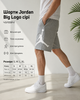 Мужские шорты Jordan Big Logo серые - летние хлопковые Джордан без флиса, размер S - изображение 3