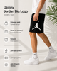 Мужские шорты Jordan Big Logo черные - летние хлопковые Джордан без флиса, размер M - изображение 3