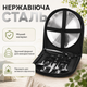 Набор туристический для пикника 10 в 1 черный из нержавеющей стали 10 предметов с чехлом - изображение 4