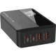 Зарядний пристрій ColorWay Power Delivery GaN (2USB-A + 2USB TYPE-C) (100W) black (CW-CHS041PD-BK) - зображення 1