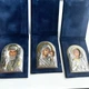 Икона Божией Матери серебро с позолотой Silver Axion в бархатном футляре - подарочная, карманная, складень - изображение 8