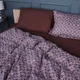 Простирадло Сатин 22-1385 Brown Geometry 110*160 - зображення 2