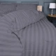 Постельное белье Бязь 17-0601 Stripe Gray Полуторный - изображение 4