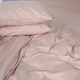 Комплект постільної білизни №15-1214 Warm Sand Mikrosatin Premium Однотонний Полуторний - зображення 6