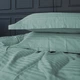 Простирадло Satin Stripe 30-0015 Green Wave 150*220 - зображення 5