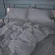 Простынь Satin Stripe 30-0012 Dark Gray 110*160 - изображение 2