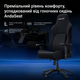 Крісло геймерське ігрове Anda Seat Phantom 4 L до 90 кг Black Fabric (AD18YSD-72-B-F-B01) - зображення 14