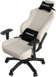 Крісло геймерське ігрове Anda Seat Luna Size L до 100 кг Ivory Fabric (AD18-44-I-F) навантаження до 100 кг, льон, поролон, гарантія 24 міс, зріст до 170 см - зображення 7