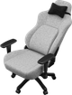 Геймерское игровое кресло Anda Seat Phantom 4 L до 90 кг Gray Fabric (AD18YSD-72-G-F-G01) нагрузка до 100 кг, лён, пена, гарантия 24 мес, рост до 185 см - изображение 8