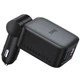 АЗУ Hoco Z67A Triunfar PD45W+QC3.0 total 60W with retractable cables (1USB-A/2C/1L) Metal gray - изображение 4