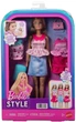 Lalka Mattel Barbie Style z zestawem ubranek JMH18 (194735377060) - obraz 1