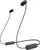 Беспроводные наушники Sony WI-C310 / Bluetooth 5.0 / До 15 часов работы от аккумулятора Черные refurbished - изображение 1