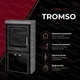 Кахельна піч камін Nordflam TROMSO 5,7 кВт на дровах (чорна) - зображення 5