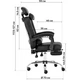 Офисное кресло GT Racer X-8003 Fabric Black [137307] - изображение 14