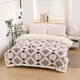 Плед-пододеяльник на овчине полуторный Malloory Home 150*200 см Коричневый - изображение 2