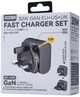 Дорожній зарядний пристрій Remax Charger Set 30W RP-U192 EU/UK/US Black (6954851245421) - зображення 2