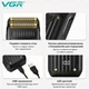 Электробритва VGR V-363, шейвер-триммер для бритья, аккумуляторная USB-C, водонепроницаемая IPX7, LED-дисплей - изображение 3