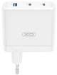 Мережевий зарядний пристрій XO CE35 PD 100W 2x USB-C 1x USB White (6975837583641) - зображення 2