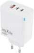 Ładowarka sieciowa Maxlife GaN PD QC MXTC-09-65ACC 2x USB-C 1x USB 65W White (5900495756114) - obraz 1