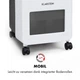 Мобильный Кондиционер Klarstein Cooler Rush 132 м3/ч Бытовые вентиляторы немецкий охладитель и увлажнитель воздуха - изображение 9