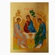 Писаная греческая икона Святая Троица (Ветхозаватная) 25×32,6 см - изображение 2