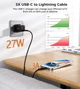 Кабель USB 3.1 Type-C M-Lightning M, 1.0м, чорний, 27W PD, Choetech - изображение 5