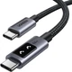 Кабель USB 2.0 Type-C M-M, 2 м, 100W, 5A （480Mbps）Smart display Чорний, L509 UGREEN - зображення 2