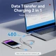 Кабель USB 2.0 Type-C M-Lightning M, 1.0м, PD 27W, PVC, голубий Vention - зображення 7