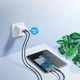 Кабель Choetech USB 2.0 Type-C M to Type-C M 1.2м 60W в оплетке Black (XCC-1014) - изображение 5