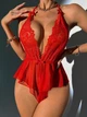 Женское боди Kamila с кружевом, красное, размер XL - изображение 1