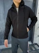 Куртка prime мужская softshell водоотталкивающая с капюшоном L черная (27059) - изображение 3