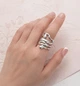 Каблучка з переплетенням Honey Fashion Accessories сріблястий (12-156) - изображение 1