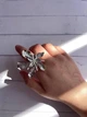 Каблучка квітка Honey Fashion Accessories сріблястий (12-145) - изображение 5