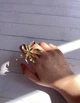 Каблучка квітка Honey Fashion Accessories золотистий (12-145) - изображение 6