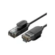 Патч-корд 1м, U/UTP CAT 6A Copper Ethernet Cable тонкий (диаметр 2.8мм) NW122 Black Ugreen (70332) - изображение 1