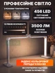Настольная безтеневая LED-лампа прямоугольник 40 Вт для маникюра, бровиста, визажиста с держателем для смартфона, белая - зображення 5
