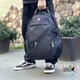 Рюкзак городской SwissGear 33 л для ноутбука с отделением для планшета и USB разъемом водоотталкивающий мужской с дождевиком ортопедической спинкой Airflow и усиленной ручкой со стальным тросом черный - изображение 2