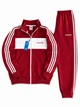 Весняно-осінньо-літній Спортивний костюм Adidas, чоловічий, кофта-штани, червоний, розмір XL - изображение 1