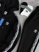 Весняно-осінній Костюм (бавовна) Adidas, чоловічий, зіп худі-штани, чорний, розмір L - изображение 4